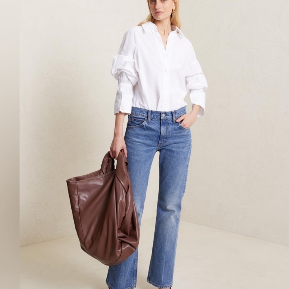 ALC large hobo bag vegan brown leather